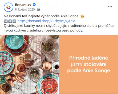 Spolupráce Anie Songe + Bonami