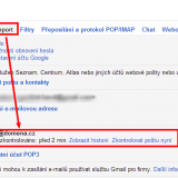 Až se vám importují všechny e-maily, doporučujeme import zrušit.