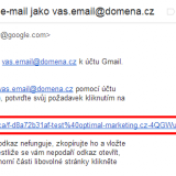 Odesílání e-mailů - potvrzovací e-mail