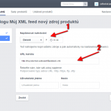 Nastavení stahování XML feedu
